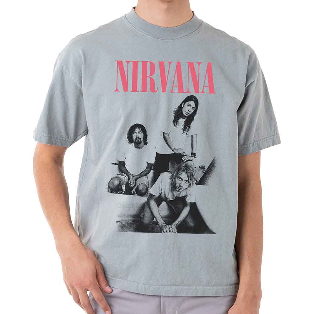 Nirvana - Bathroom Photo - T-Shirt Grey