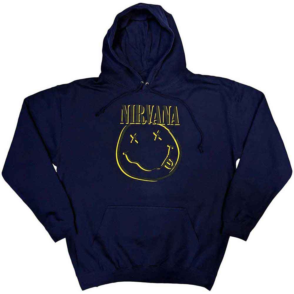 Nirvana - Inverse Happy Face - Sweatshirt Blue
