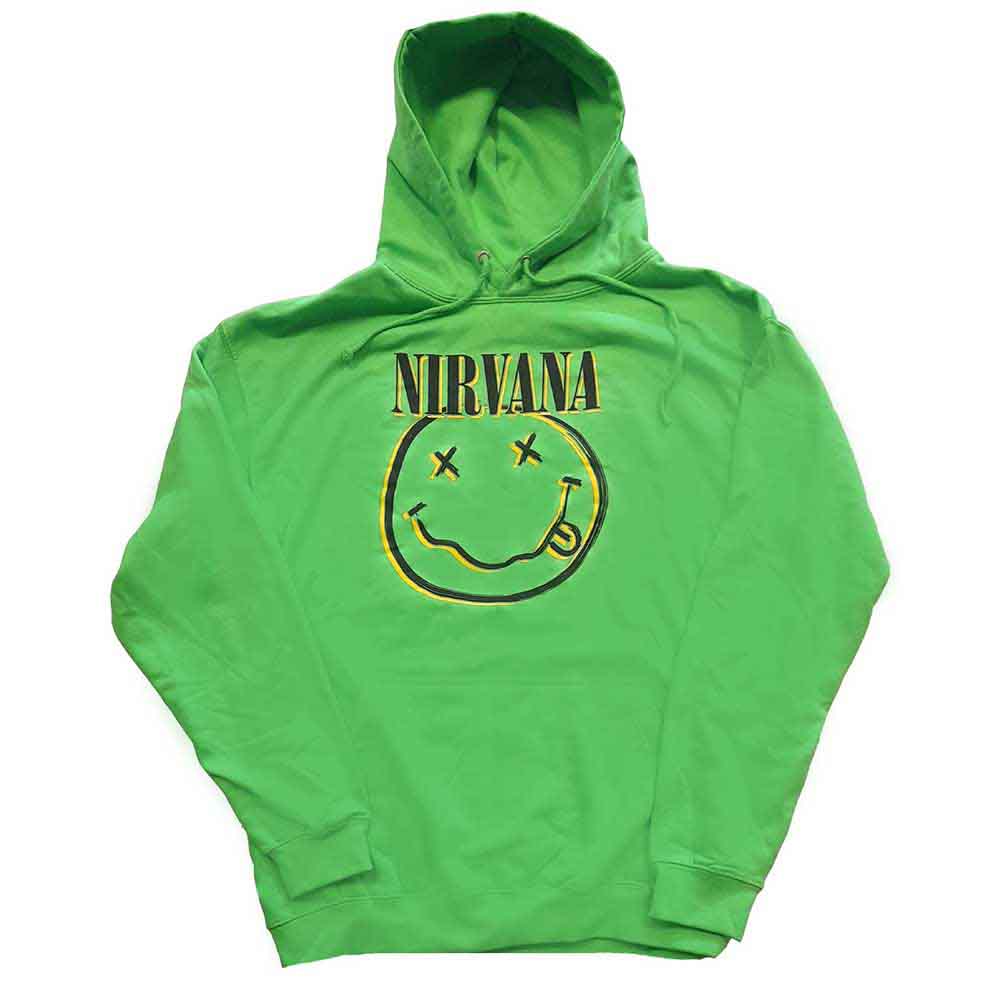 Nirvana - Inverse Happy Face - Sweatshirt Green