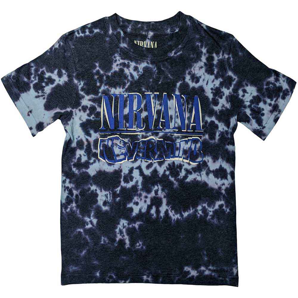 Nirvana - Nevermind Wavy Logo - T-Shirt Purple