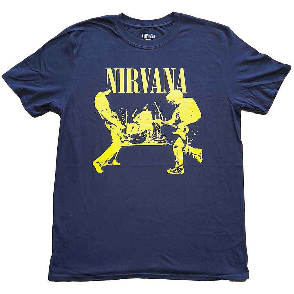 Nirvana - Stage - T-Shirt Blue