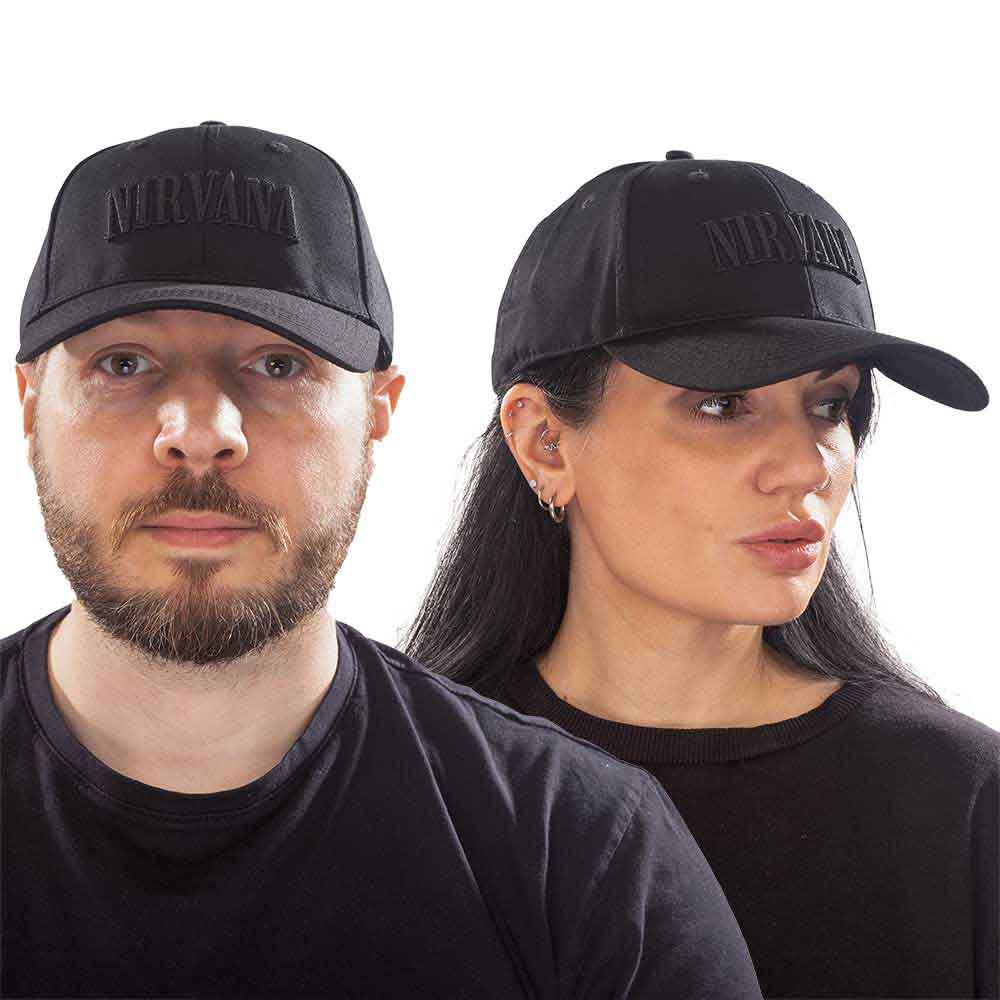Nirvana - Text Logo - Hat Black