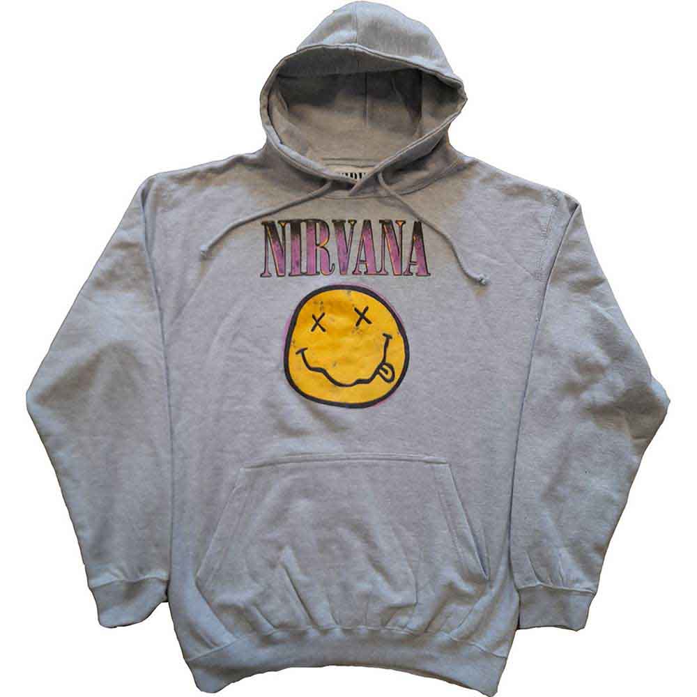 Nirvana - Xerox Happy Face Pink - Sweatshirt Grey