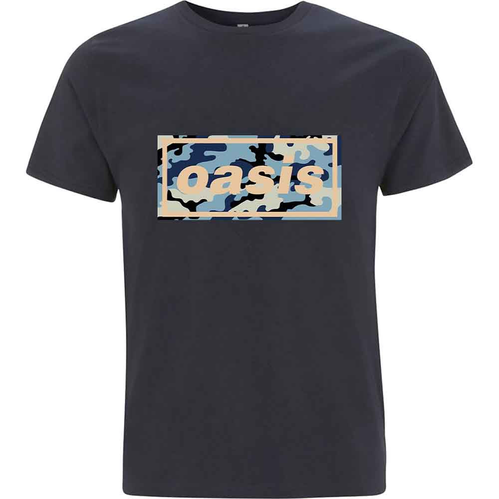 Oasis - Camo Logo - T-Shirt Blue