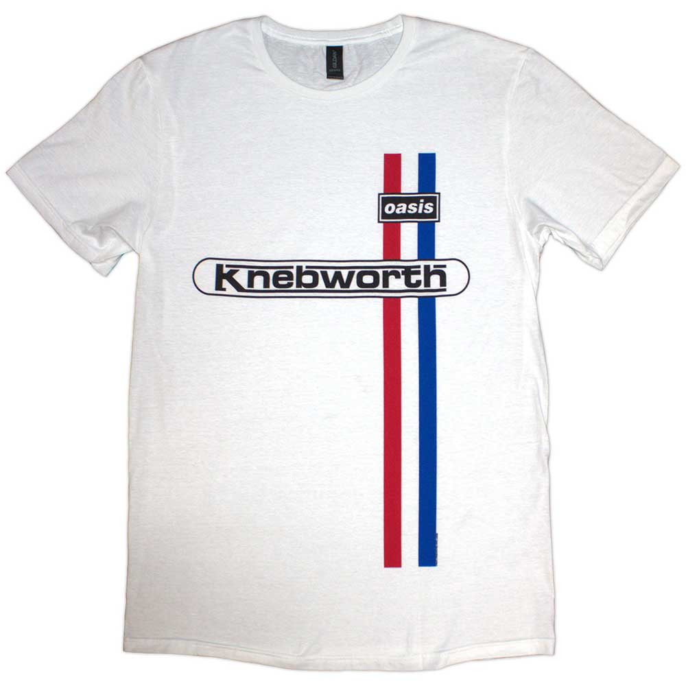 Oasis - Knebworth Vertical Stripe - White