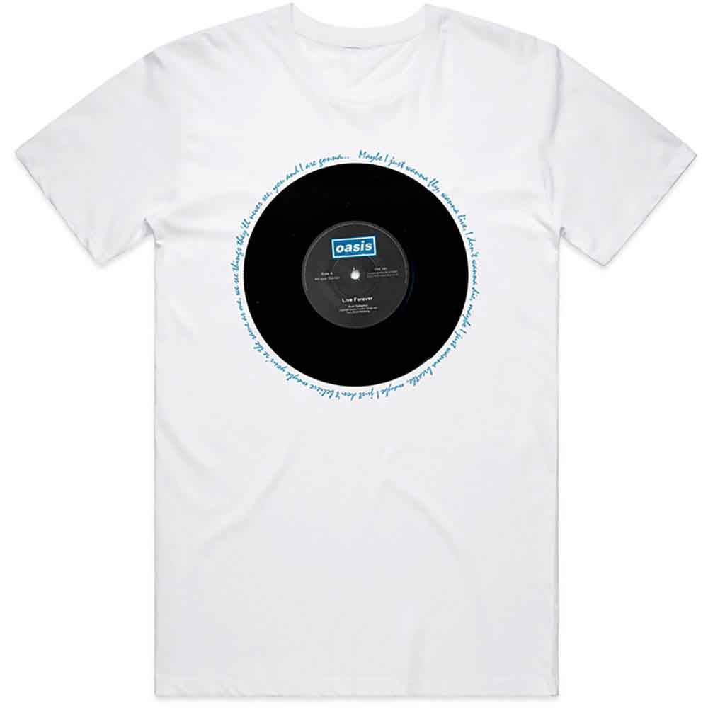 Oasis - Live Forever Single - T-Shirt White