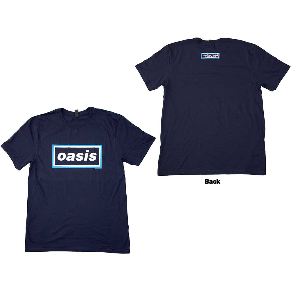 Oasis - Maine Road Event Logo - Blue