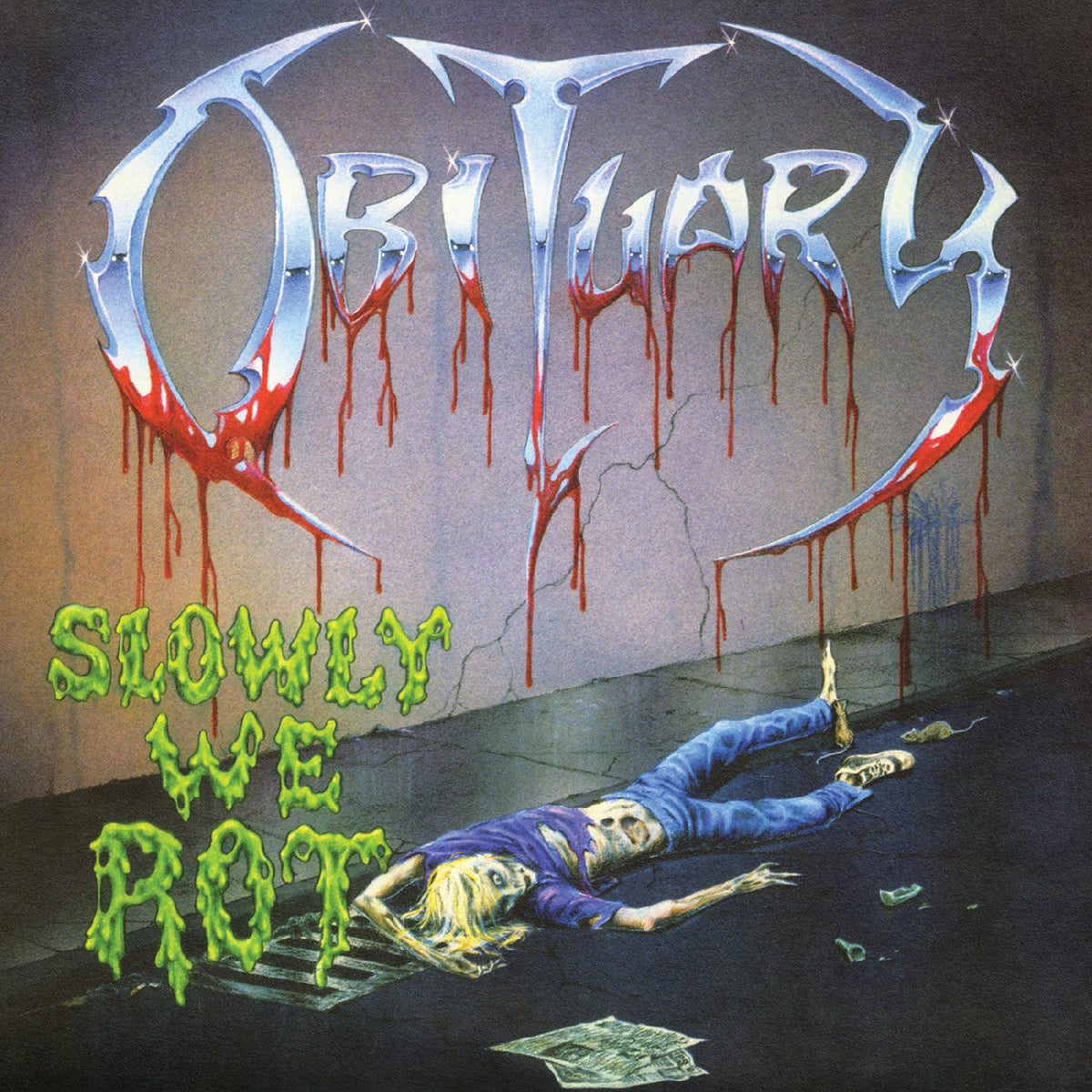 Obituary - Slowly We Rot (Remastered Expanded) (Corpse Blue With Blood Splatter Vinyl) - Vinyl