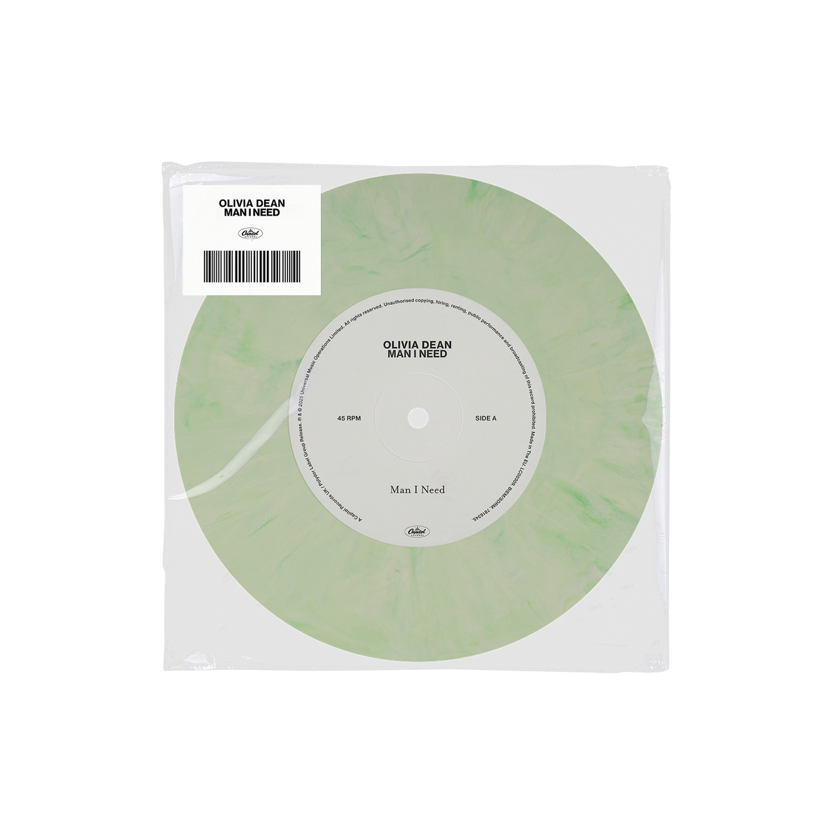 Olivia Dean - Man I Need [Light Green Marble 7" Single] - Vinyl