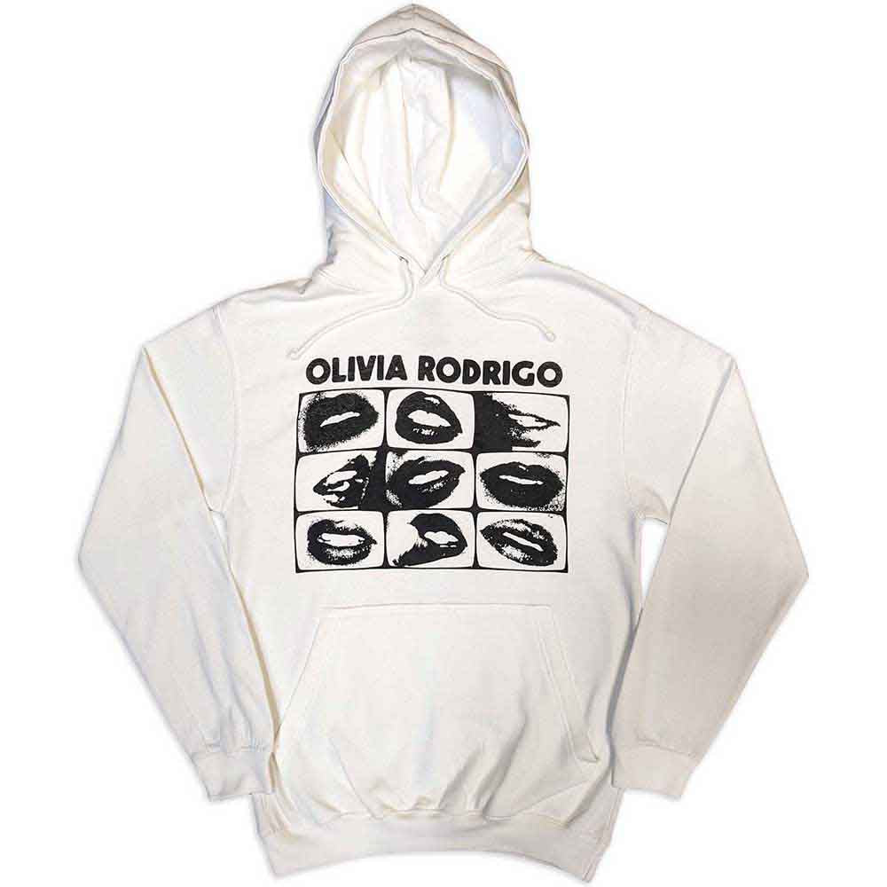 Olivia Rodrigo - Threshold Lips Grid - Sweatshirt White