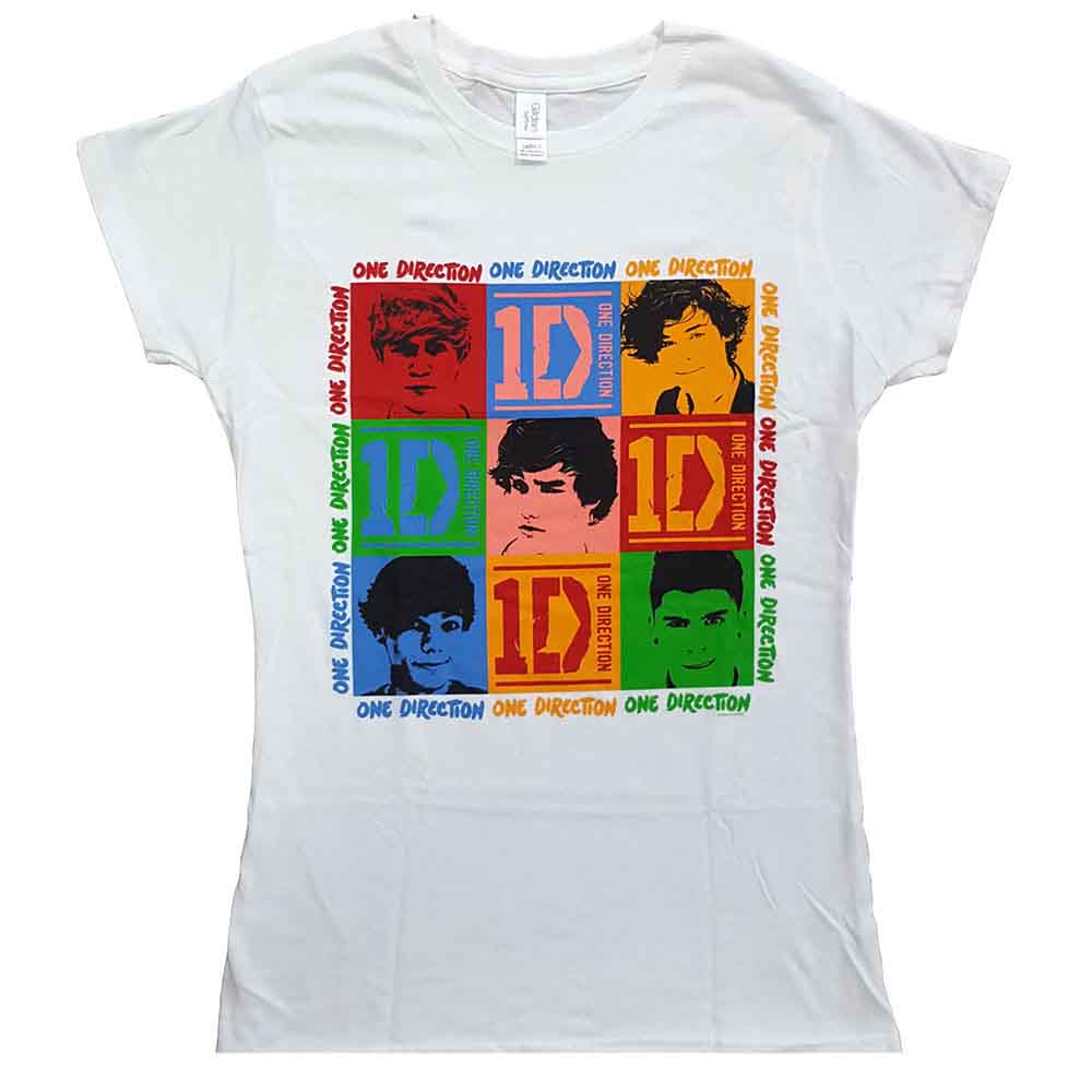 One Direction - 9 Squares - White