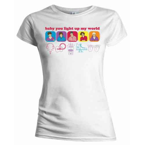 One Direction - Line Drawing - T-Shirt White