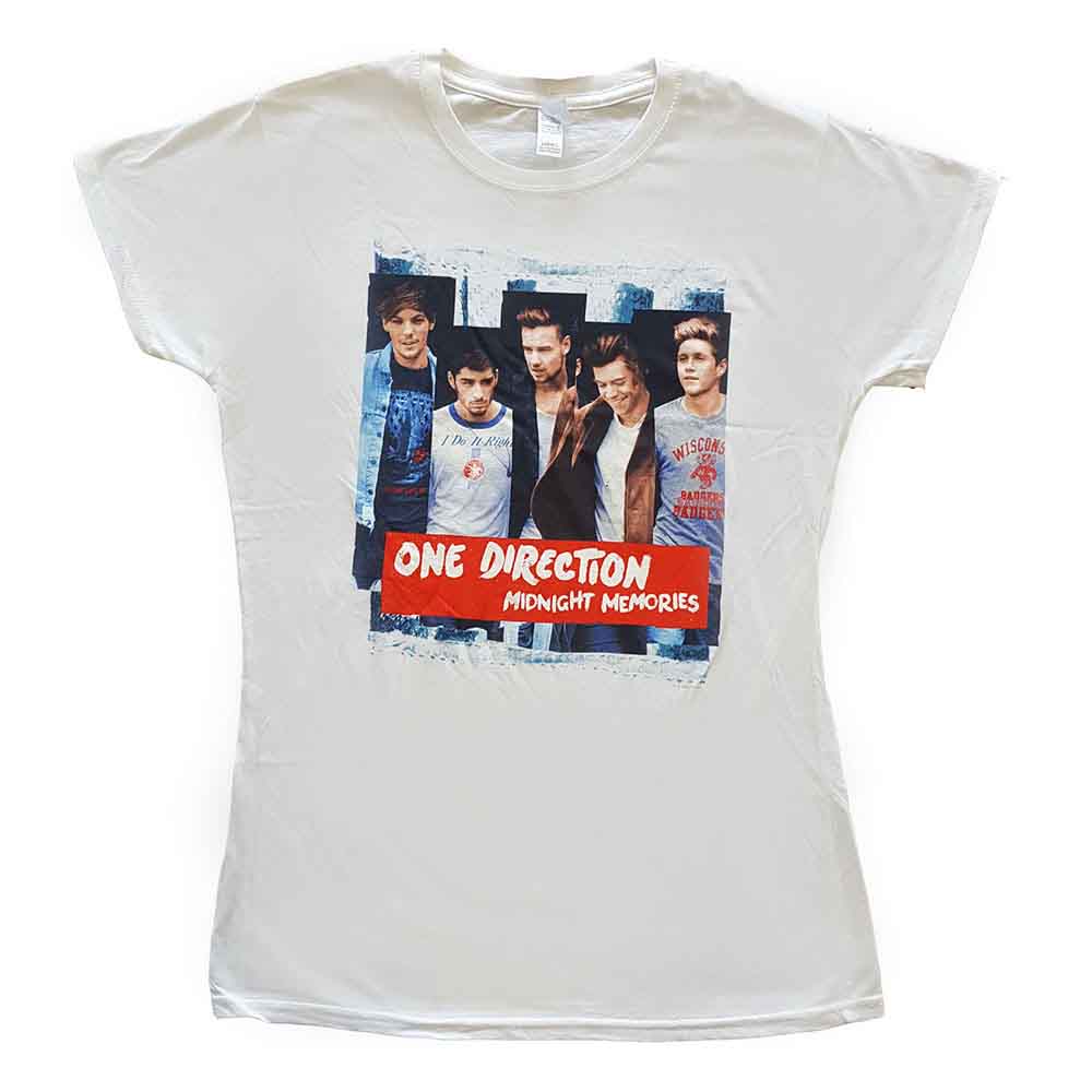 One Direction - Midnight Memories Strips - T-Shirt White