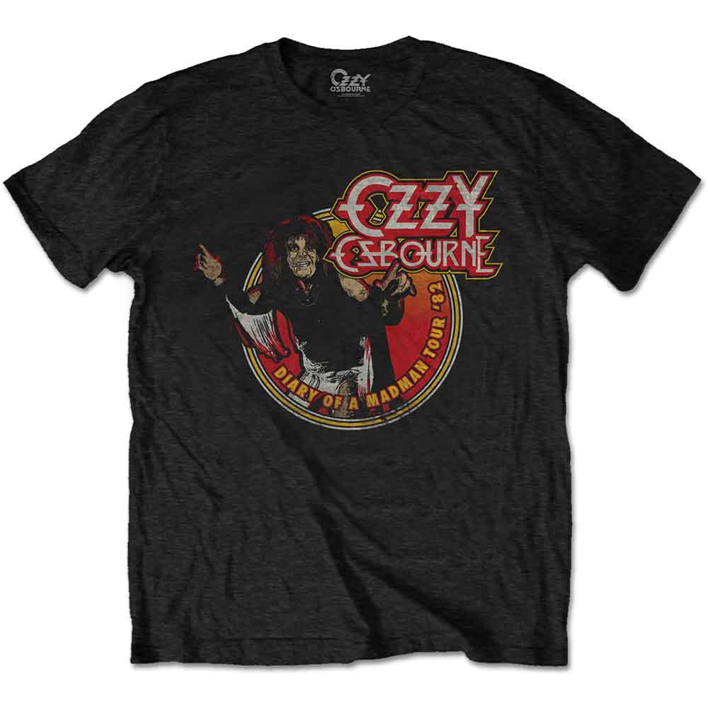 Ozzy Osbourne - Diary of a Mad Man Tour 1982 - T-Shirt Black
