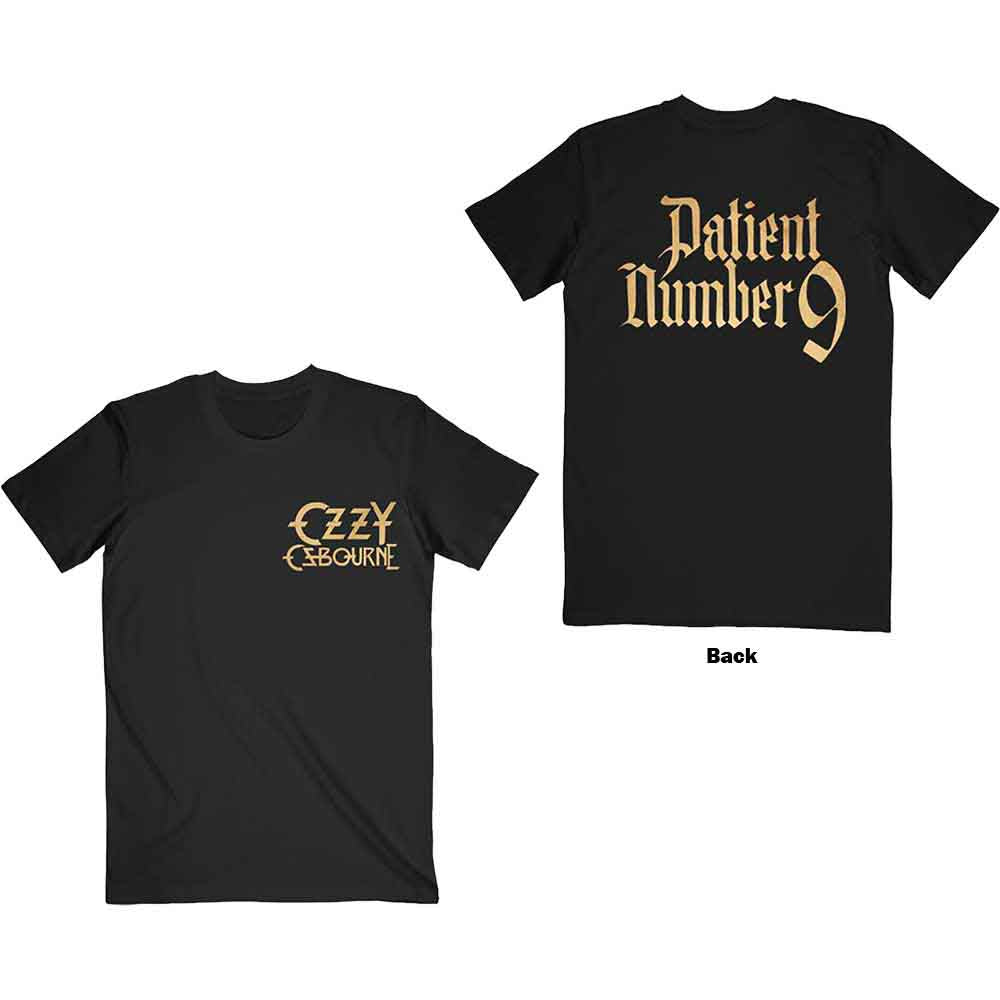 Ozzy Osbourne - Patient No. 9 Gold Logo - T-Shirt Black