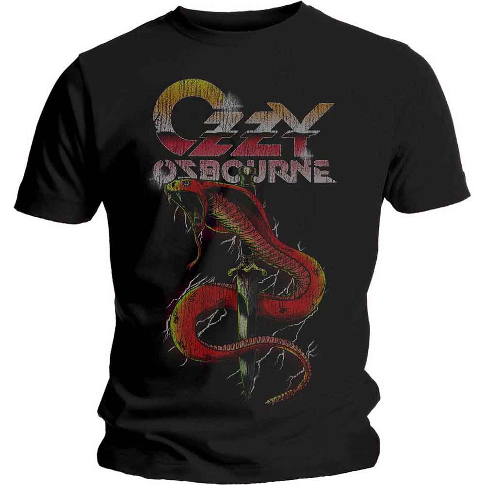 Ozzy Osbourne - Vintage Snake - T-Shirt Black