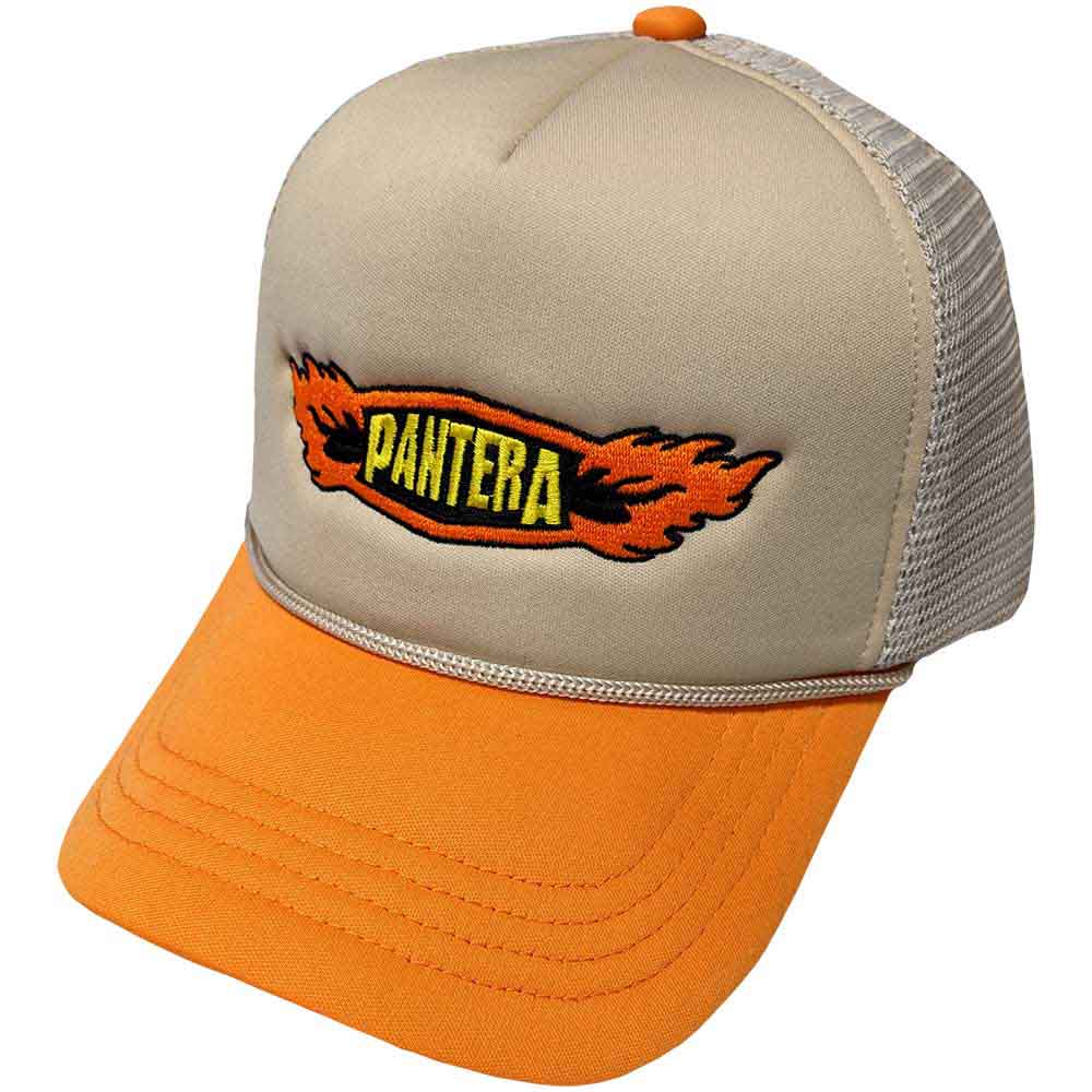 Pantera - Flames Logo - Hat Neutral, Orange