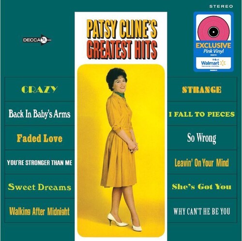 Patsy Cline - 12 Greatest Hits (Indie Exclusive, Pink Colored Vinyl) - Vinyl
