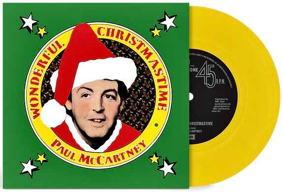 Paul McCartney - Wonderful Christmastime [Canary Yellow 7" Single] - Vinyl