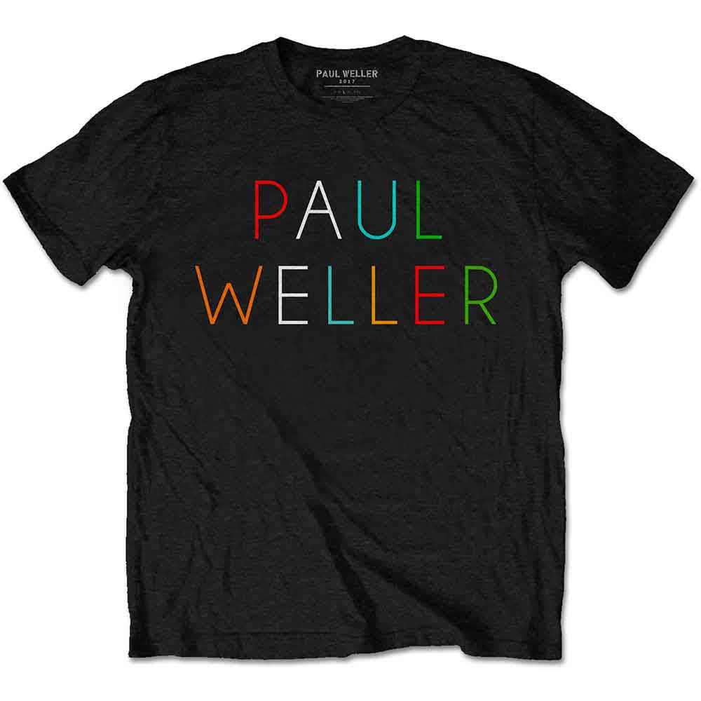 Paul Weller - Multicolour Logo - T-Shirt Black