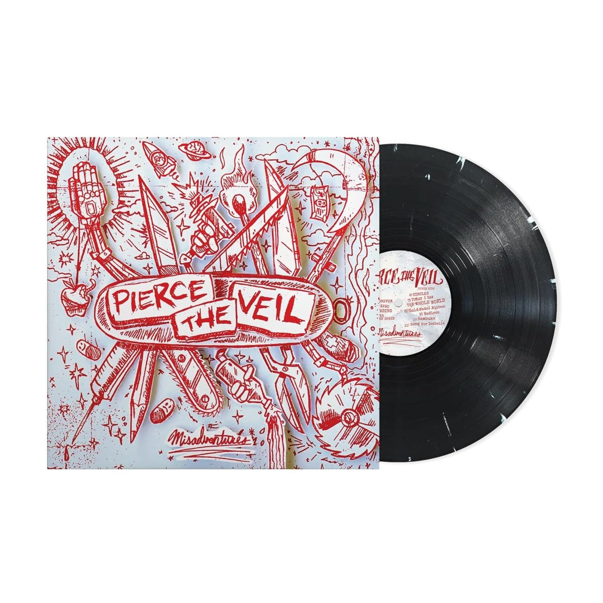Pierce The Veil - Misadventures [Explicit Content] (Limited Edition, Black & White Splatter Colored Vinyl) - Vinyl