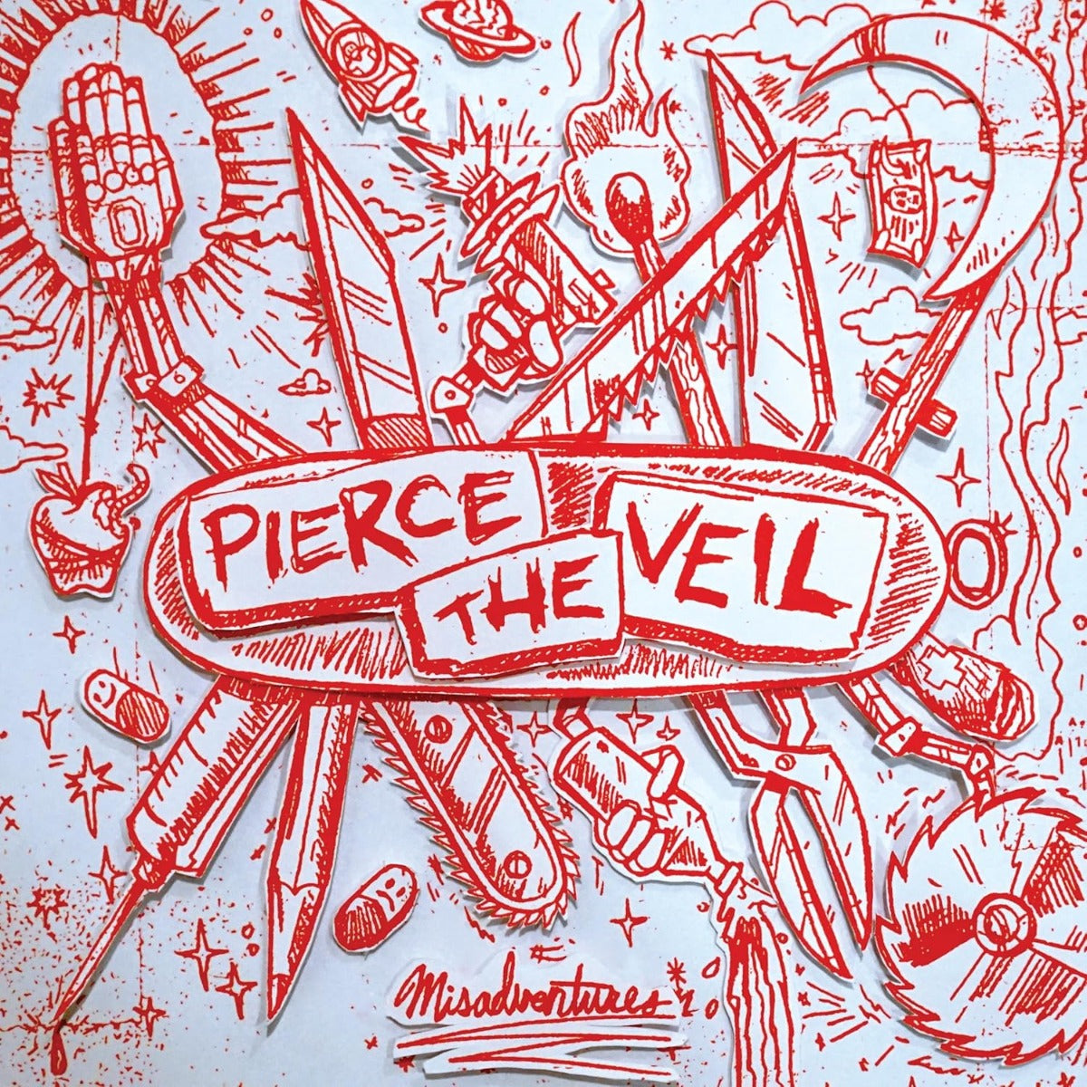 Pierce The Veil - Misadventures [Explicit Content] (Limited Edition, Black & White Splatter Colored Vinyl) - Vinyl