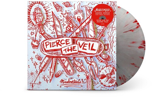 Pierce The Veil - Misadventures (Indie Exclusive, Limited Edition, Colored Vinyl, Red, Silver) - Vinyl