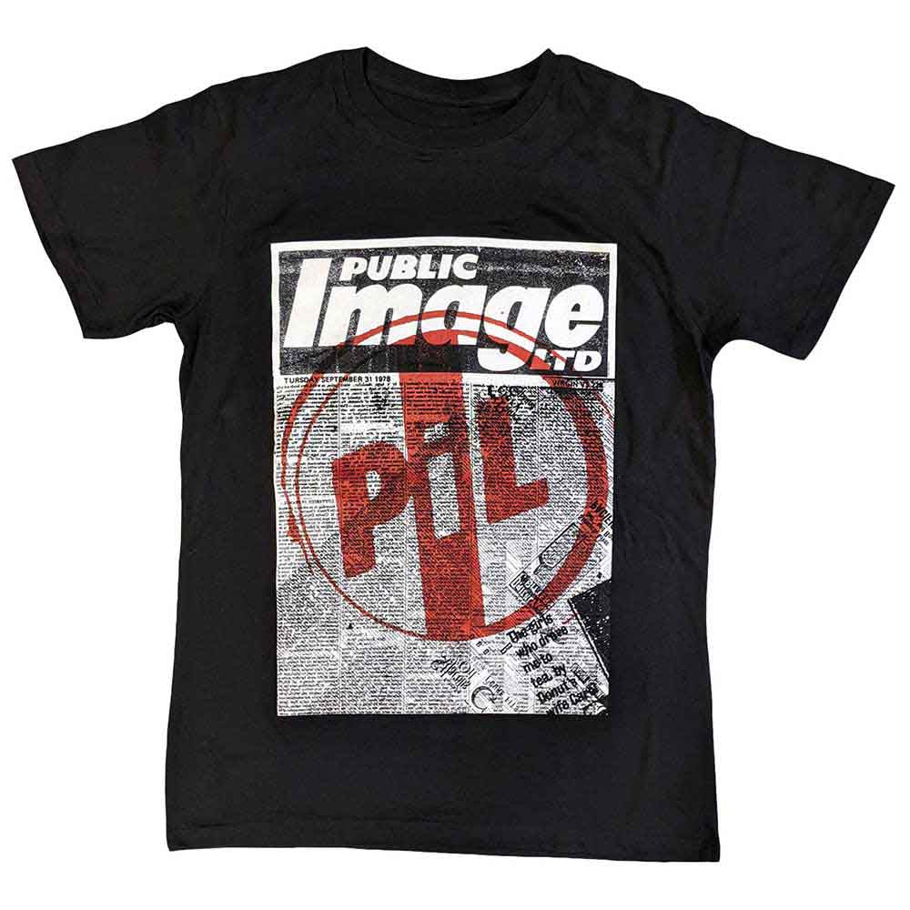 PIL (Public Image Ltd) - Poster - T-Shirt Black