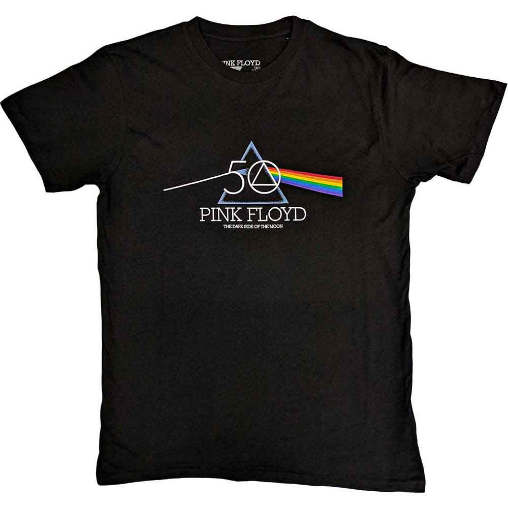 Pink Floyd - 50th Prism Logo - T-Shirt Black