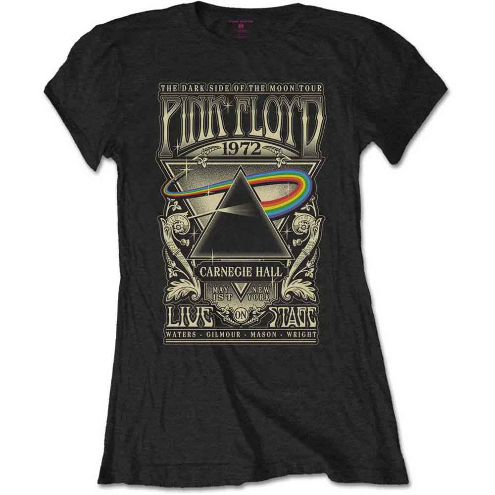 Pink Floyd - Carnegie Hall Poster - T-Shirt Black