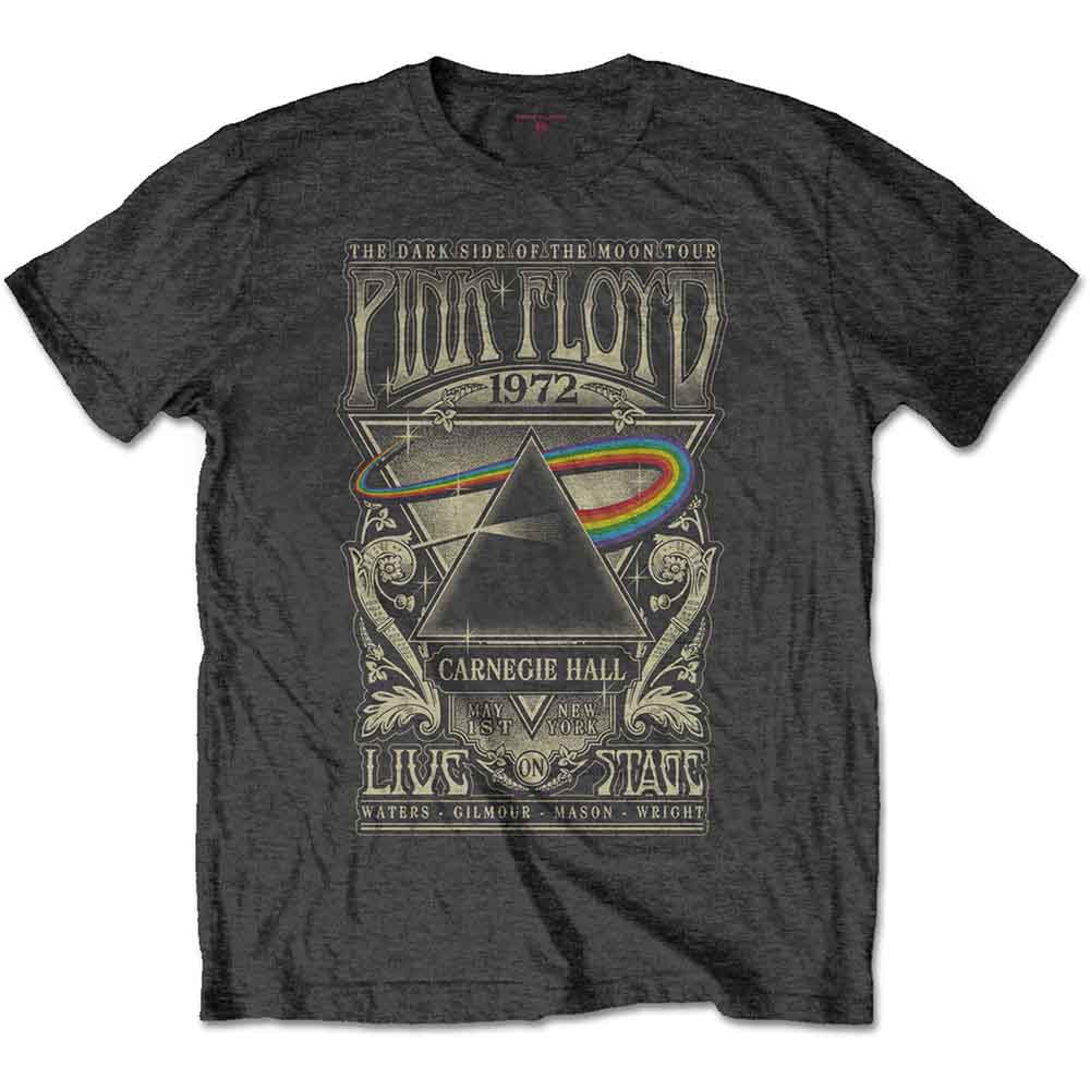 Pink Floyd - Carnegie Hall Poster - T-Shirt Grey