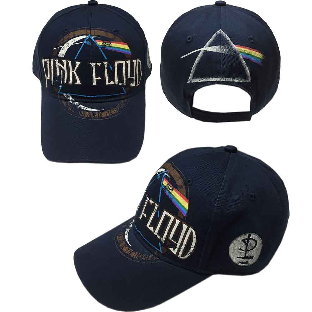 Pink Floyd - Dark Side of the Moon Album Distressed - Hat Blue