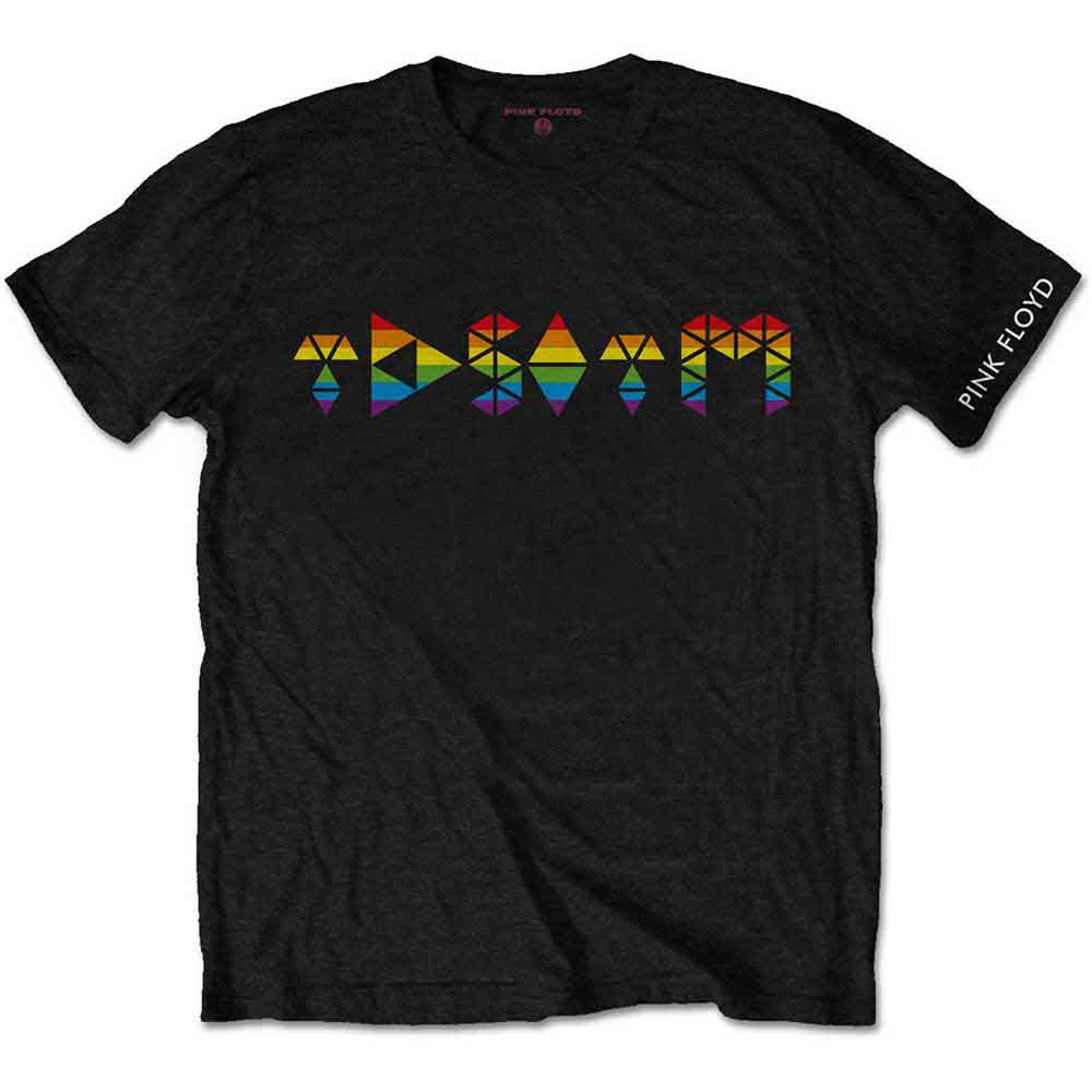 Pink Floyd - Dark Side Prism Initials - T-Shirt Black