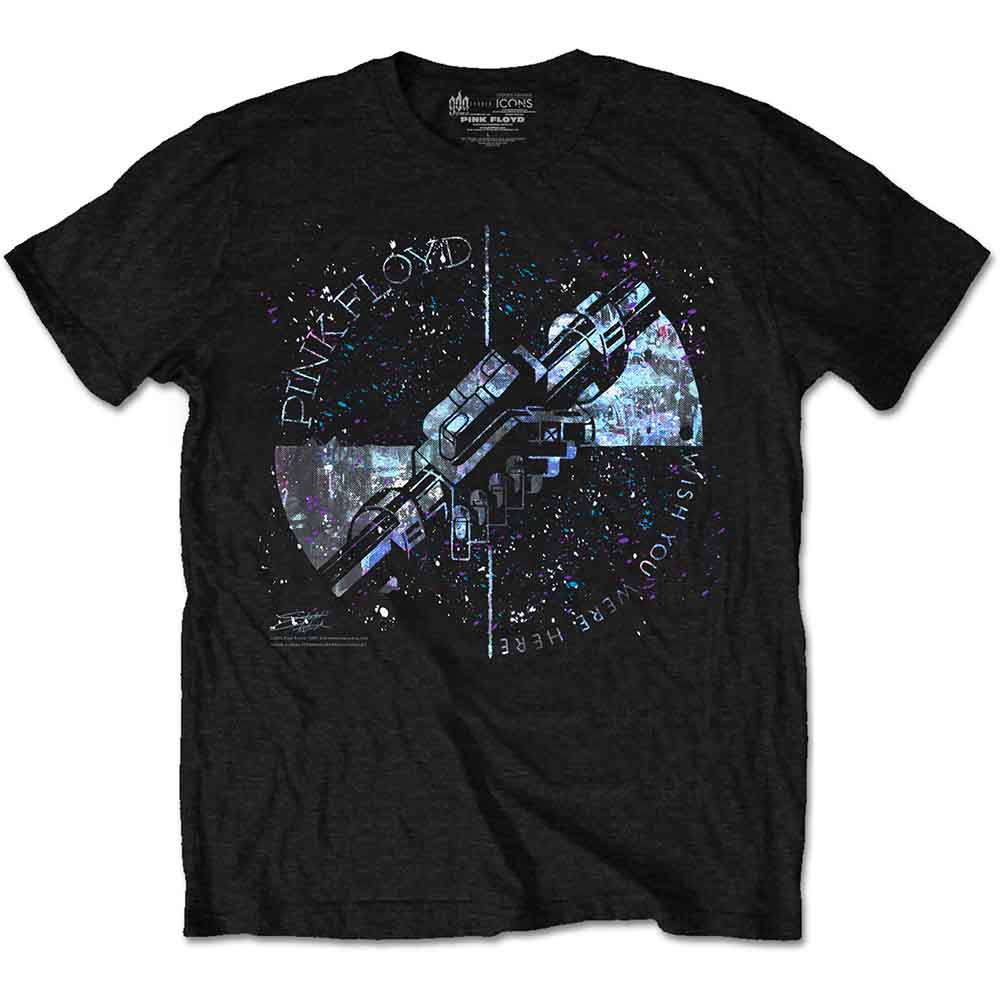 Pink Floyd - Machine Greeting Blue - T-Shirt Black