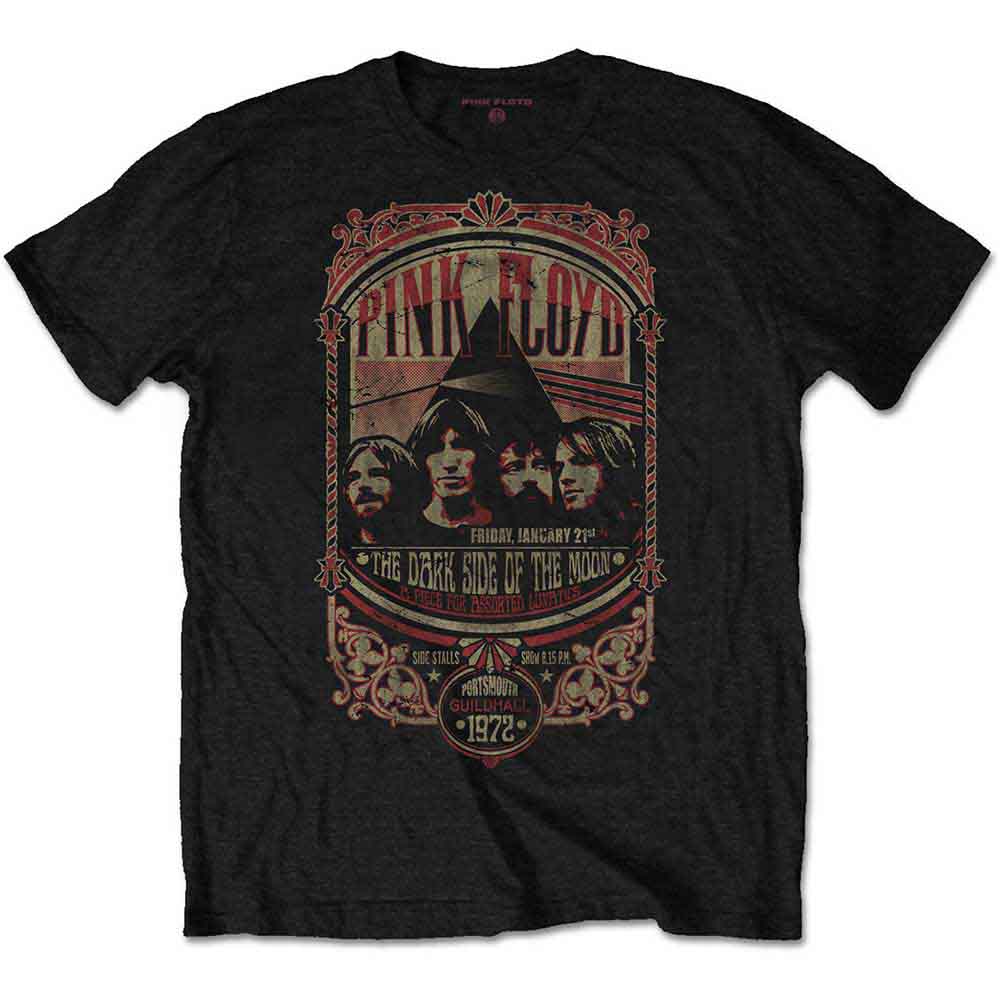 Pink Floyd - Portsmouth 1972 - T-Shirt Black