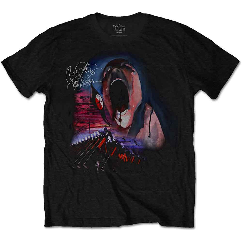 Pink Floyd - The Wall Scream & Hammers - T-Shirt Black