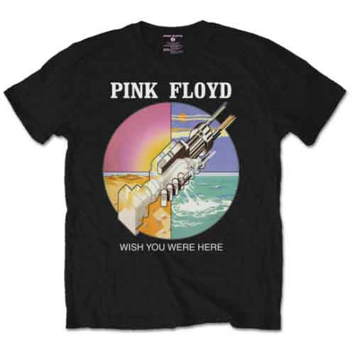 Pink Floyd - WYWH Circle Icons - T-Shirt Black