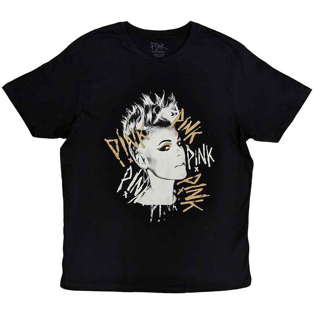 Pink - Ladies Boyfriend - T-Shirt Black