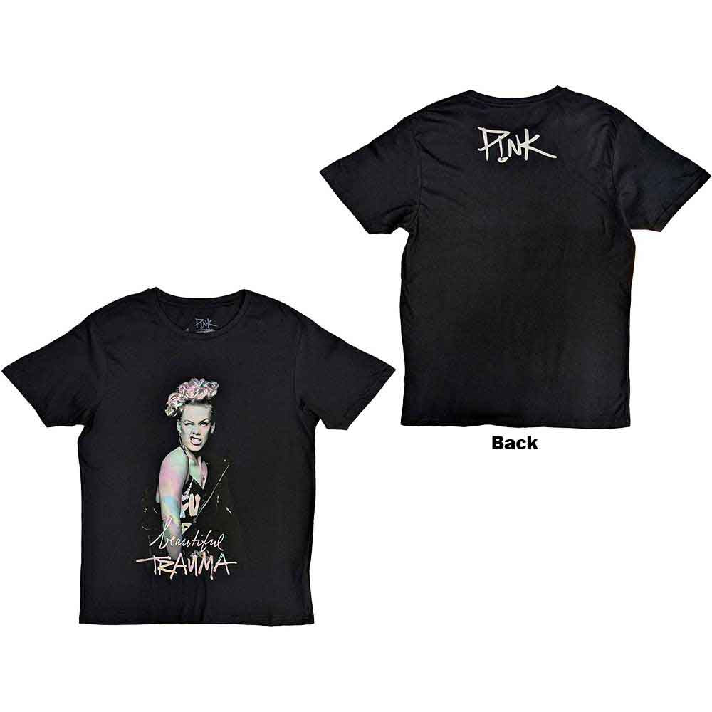Pink - Wink - T-Shirt Black