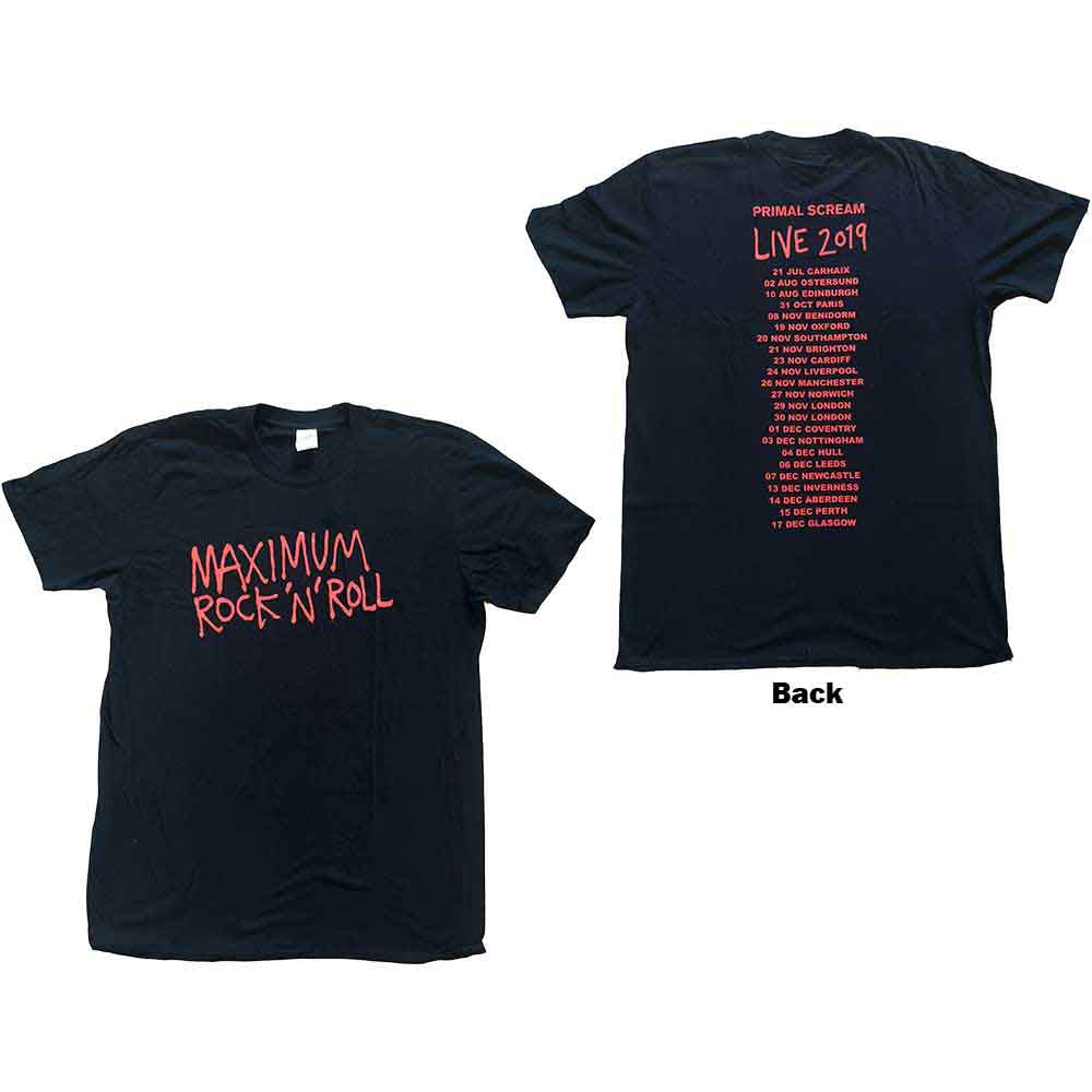 Primal Scream - Maximum RnR - T-Shirt Black