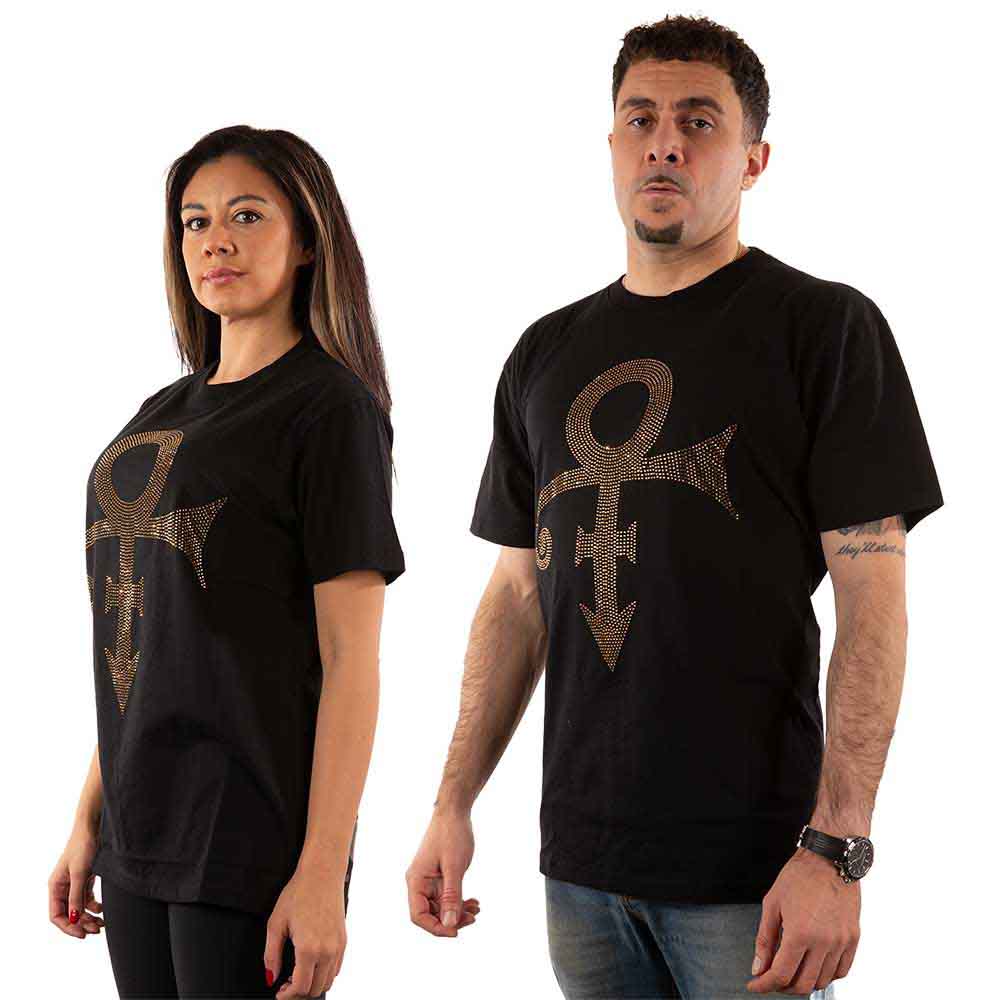 Prince - Gold Symbol - T-Shirt Black