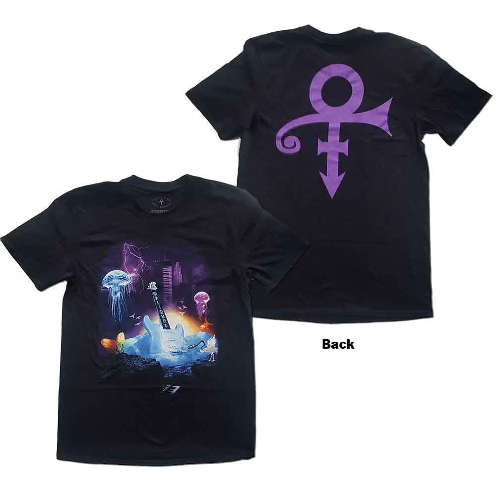 Prince - Lotus Flower - T-Shirt Black