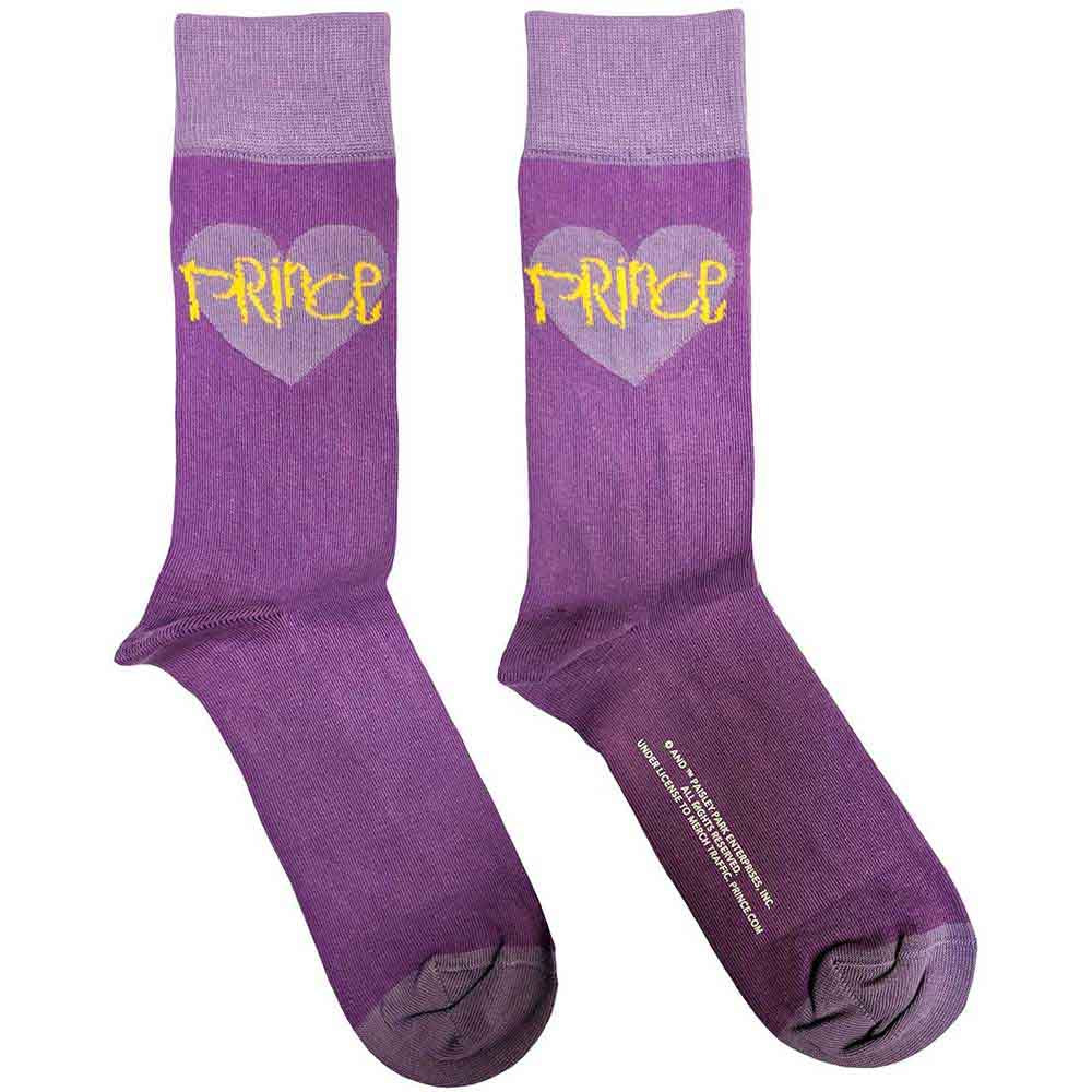 Prince - Purple Heart - Socks Purple