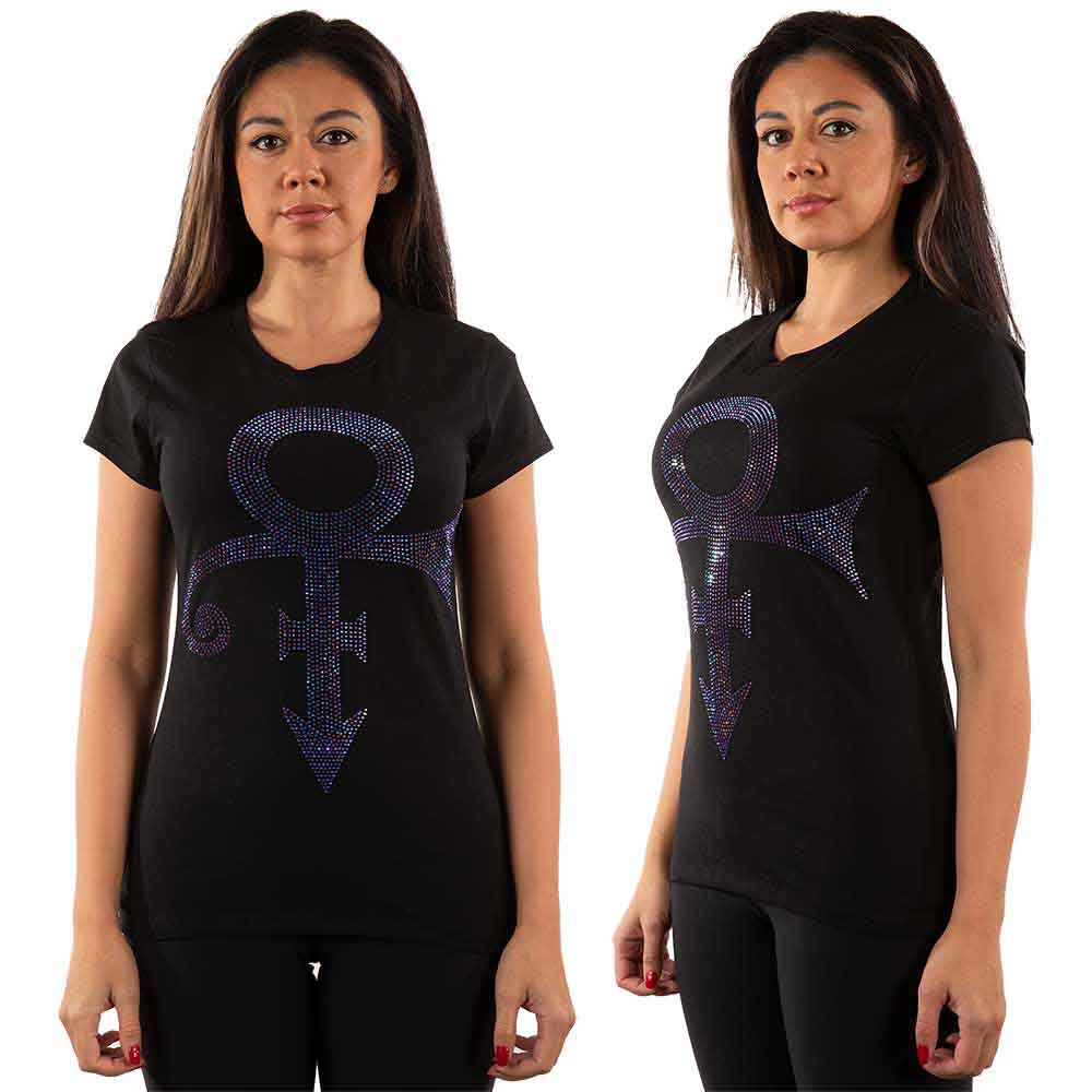 Prince - Purple Symbol - T-Shirt Black