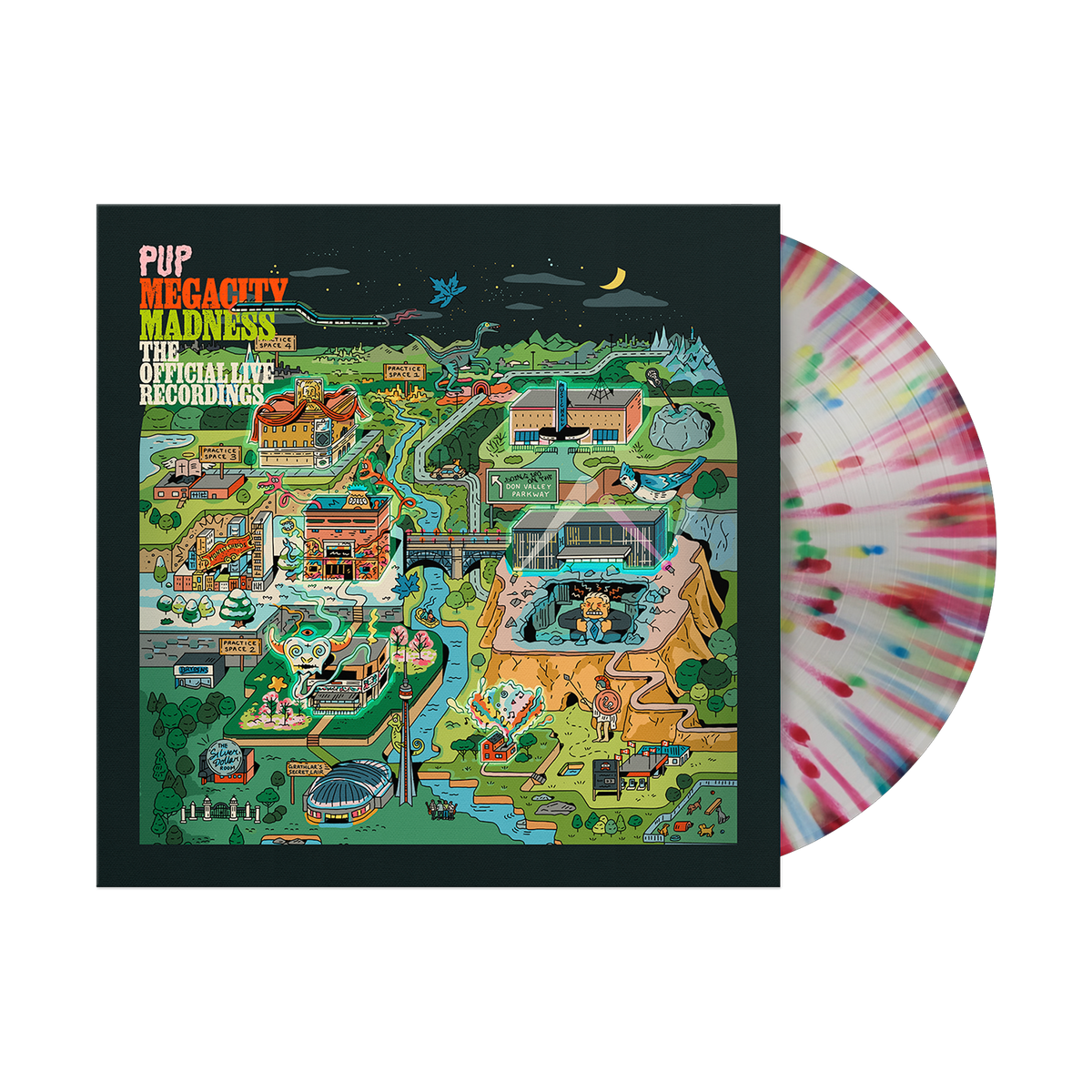 PUP - Megacity Madness (The Official Live Recordings) [Multicolor Splatter LP] - Vinyl