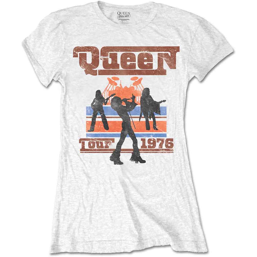 Queen - 1976 Tour Silhouettes - T-Shirt White
