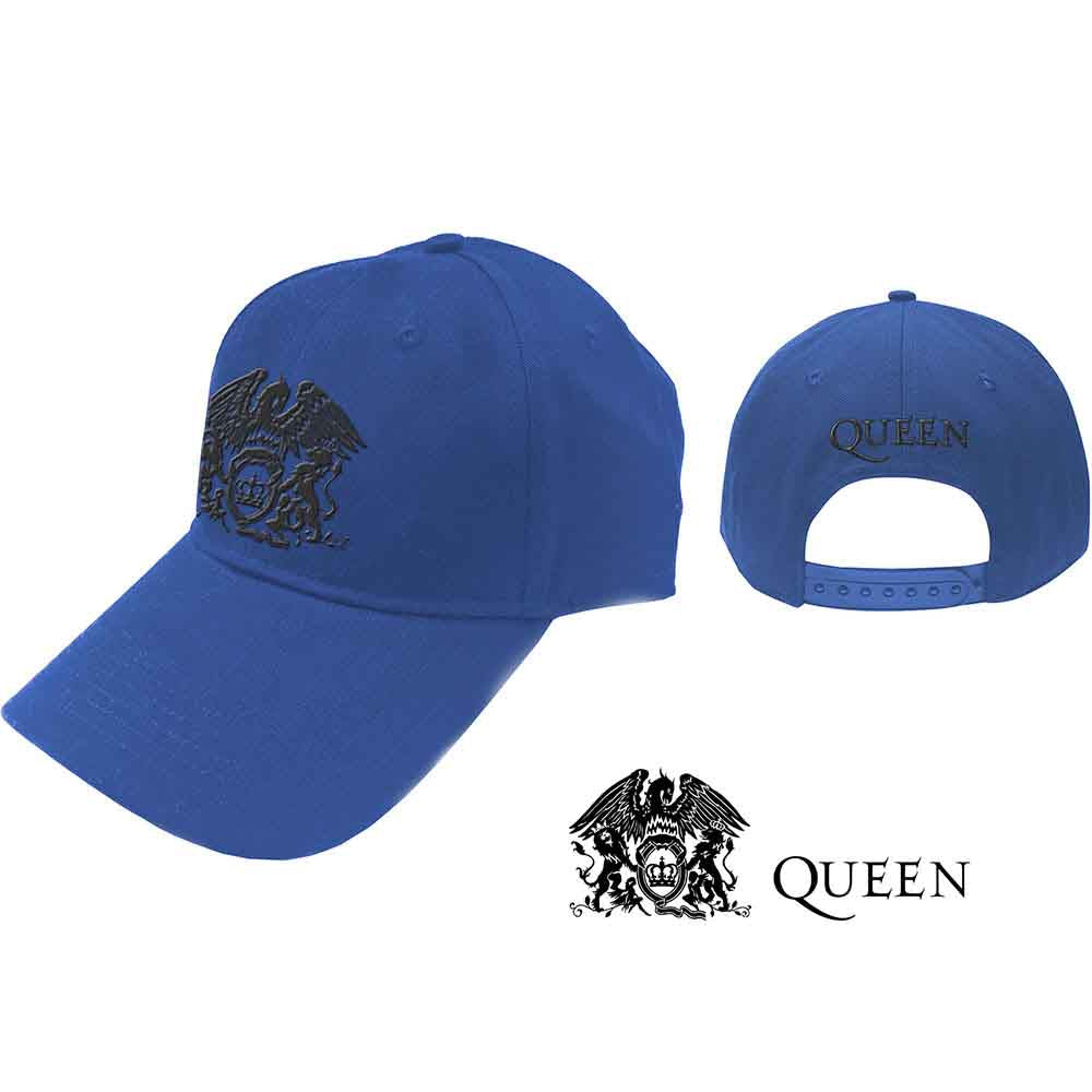 Queen - Black Classic Crest - Hat Blue