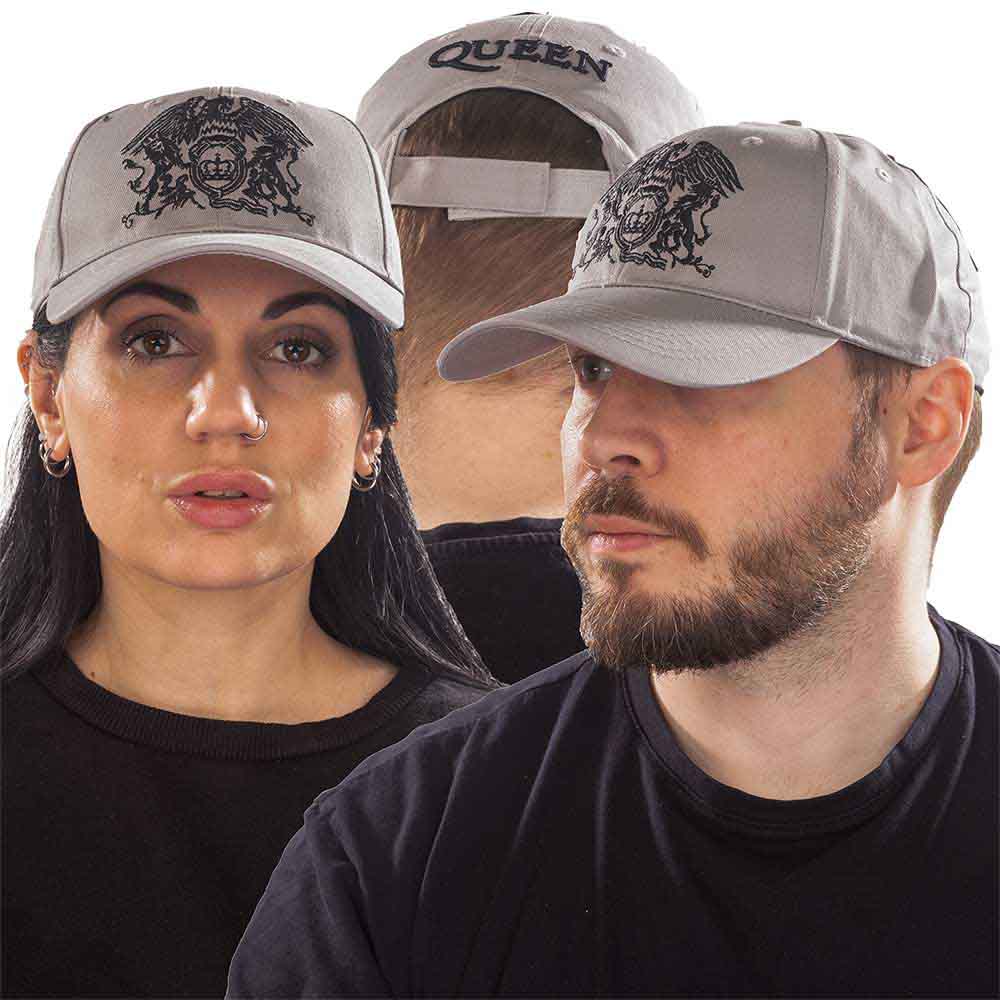 Queen - Black Classic Crest - Hat Grey