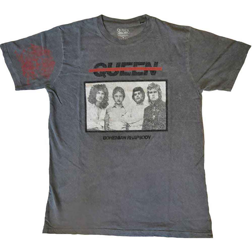 Queen - Bo Rhap Photo - T-Shirt Black