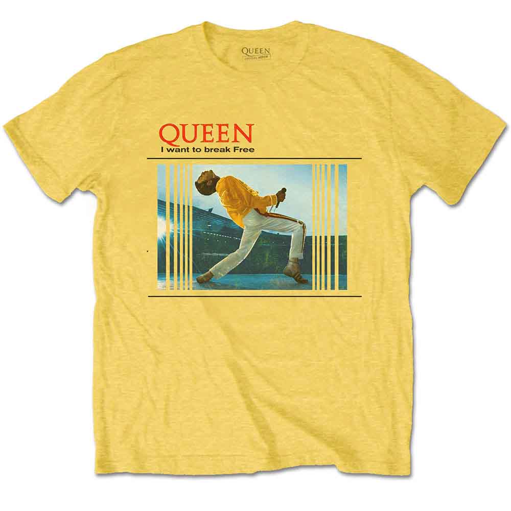 Queen - Break Free - T-Shirt Yellow